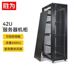 服務(wù)器機(jī)柜42U 加厚網(wǎng)絡(luò)服務(wù)器機(jī)柜 壁掛監(jiān)控弱電交換機(jī)柜圓弧網(wǎng)孔門 黑色 CJG4260G